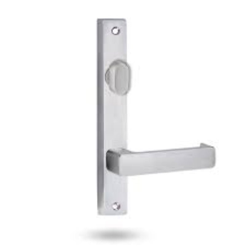 Lockwood 4604 Square End Plate With Turn & 76 Lever Satin Chrome 4604/76SC - primehardware