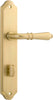 Iver Sarlat Lever Door Handle On Shouldered Backplate - primehardware