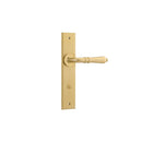 IVER Sarlat Door Lever Handle On Chamfered Backplate | Privacy Lever Set Only | 10 Finishes - Brushed Gold PVD