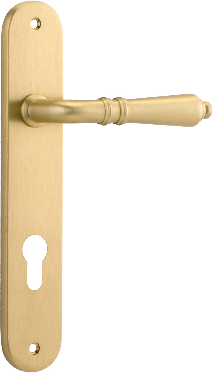 IVER SARLAT LEVER DOOR HANDLE ON OVAL BACKPLATE - CUSTOMISE TO YOUR NEEDS