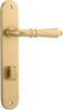 Iver Sarlat Lever Door Handle On Oval Backplate - primehardware