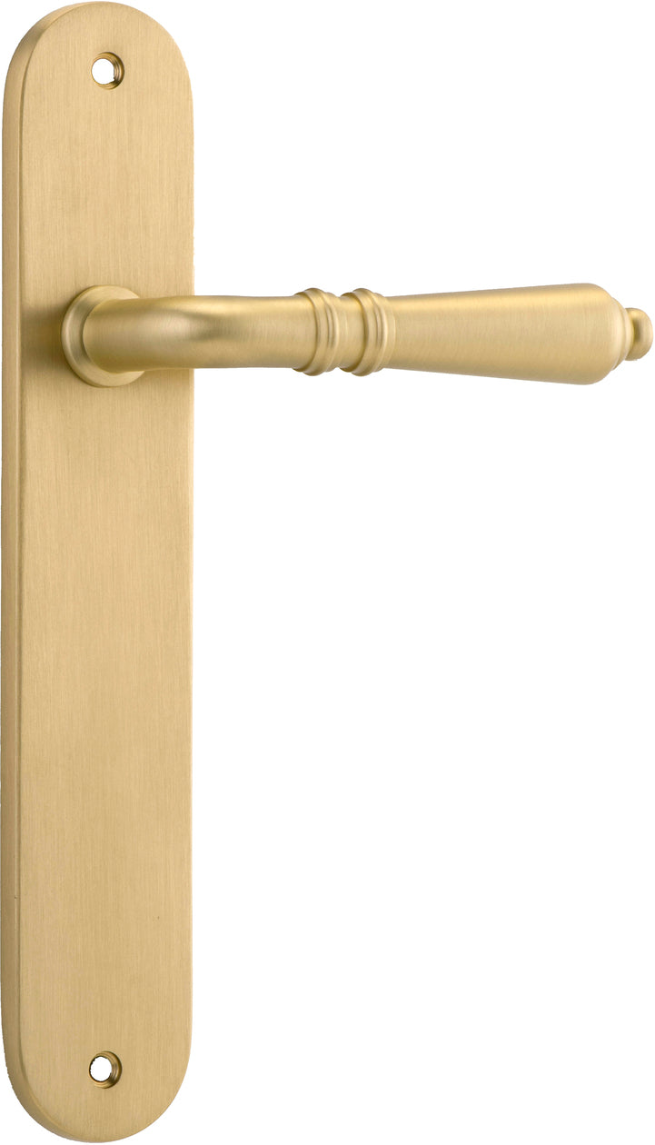 IVER SARLAT LEVER DOOR HANDLE ON OVAL BACKPLATE - CUSTOMISE TO YOUR NEEDS