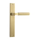 Iver Brunswick Door Lever Handle On Rectangular Backplate - primehardware