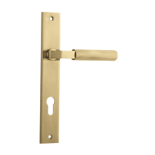 IVER Brunswick Door Lever Handle On Rectangular Backplate | Entrance Lever Set Only | 6 Finishes