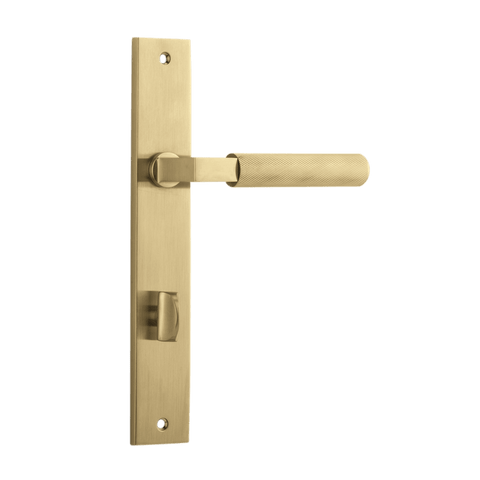 Iver Brunswick Door Lever Handle On Rectangular Backplate - primehardware