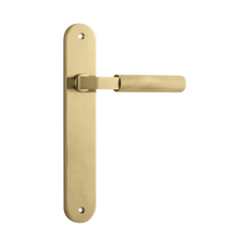 Iver Brunswick Solid Brass Door Lever on Oval Backplate | Passage Lever Set Only | 6 Finishes