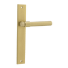 Iver Helsinki Door Lever Handle On Rectangular Backplate - primehardware