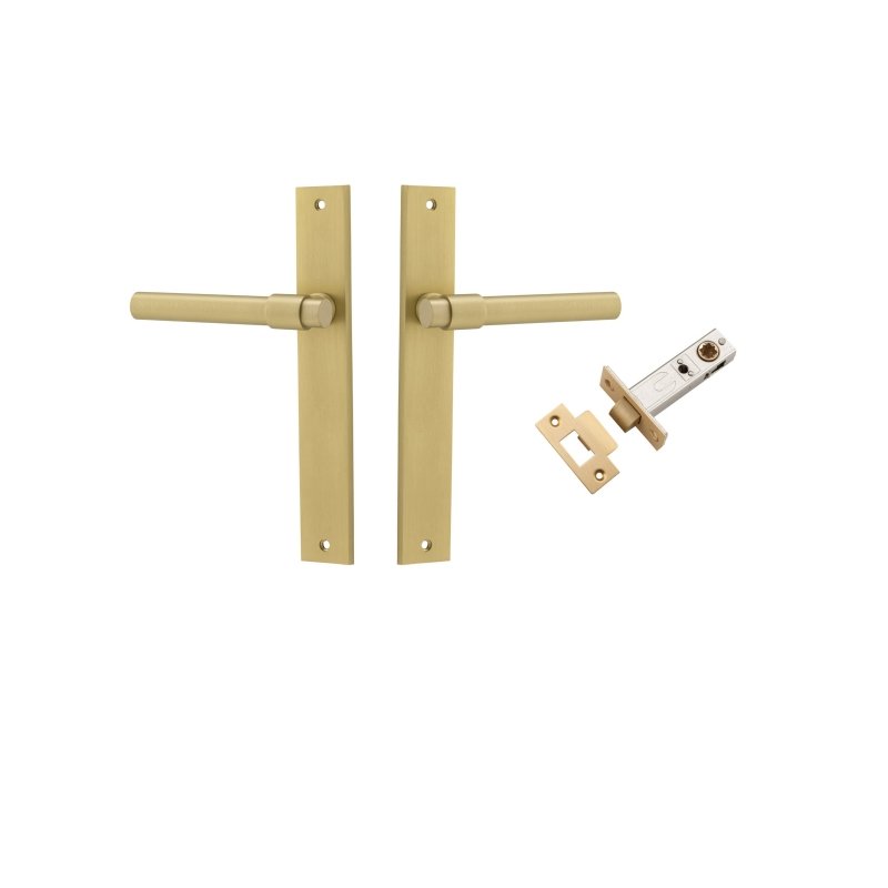 IVER Helsinki Door Lever Handle On Rectangular Backplate