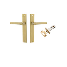 IVER Helsinki Door Lever Handle On Rectangular Backplate | Passage Kit | 7 Finishes