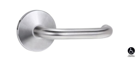 Lockwood 1360 Series 70 Lever on Round Rose Full Set Satin Chrome 1360/1361/70SC - primehardware