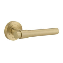 IVER Helsinki Door Lever Handle On Round Rose | Passage Lever Set Only | 7 Finishes