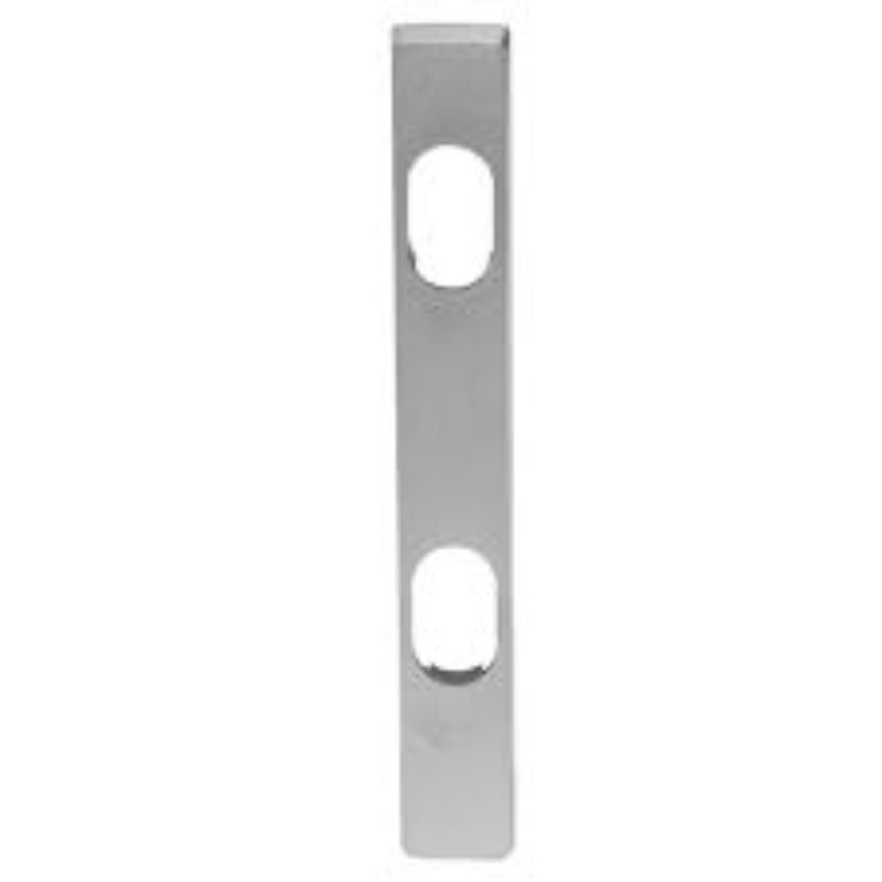 Lockwood 4610 Square End Plate With Dual Cylinder Holes Satin Chrome 4610SC - primehardware