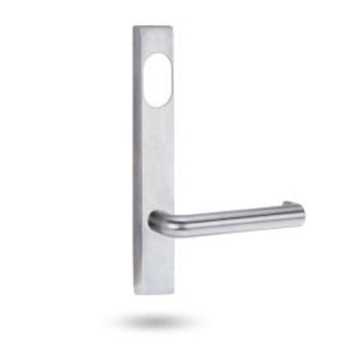 Lockwood 4614 Square End Plate With Privacy Indicating Emergency Turn & 115 Lever Satin Chrome 4614/115SC - primehardware