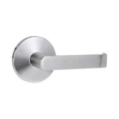Lockwood 1364/59SC 1360 Series 59 Lever on External Round Rose Fixed Half Set Satin Chrome - primehardware