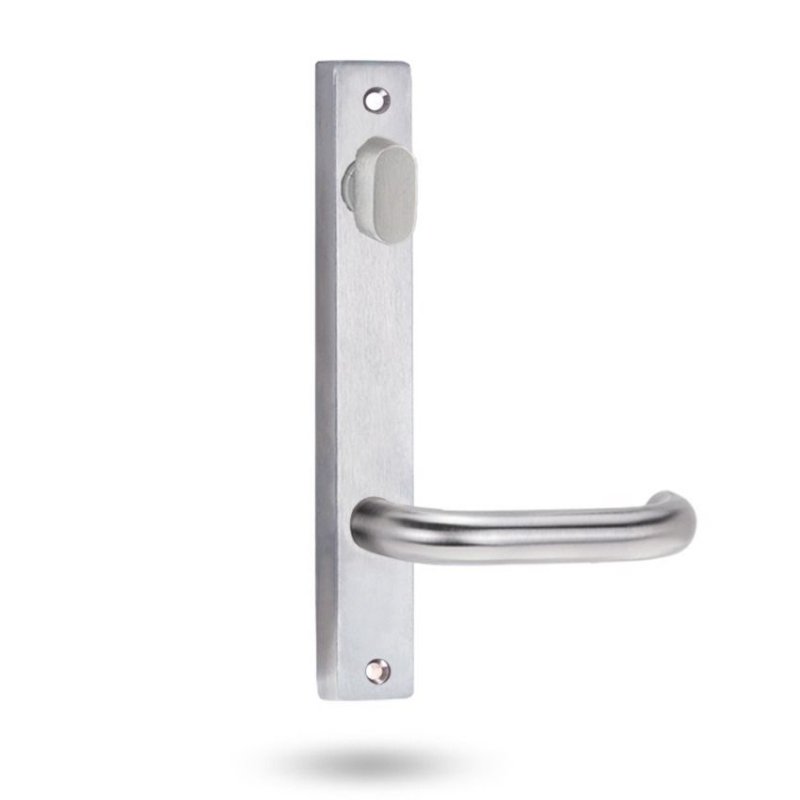 Lockwood 4614 Square End Plate With Privacy Indicating Emergency Turn & 70 Lever Satin Chrome 4614/70SC - primehardware