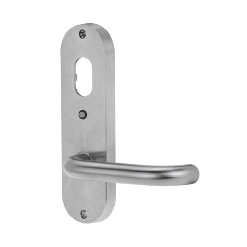 Lockwood 2920 Round End Plate with Cylinder Hole, LED & 70 Lever Satin Chrome 2920/70SC - primehardware