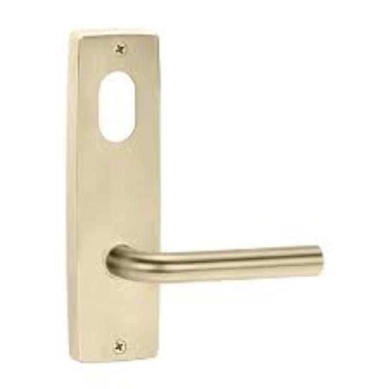 Lockwood 1901 Square End Plate With Cylinder & 97 Lever Satin Brass 1901/97SB