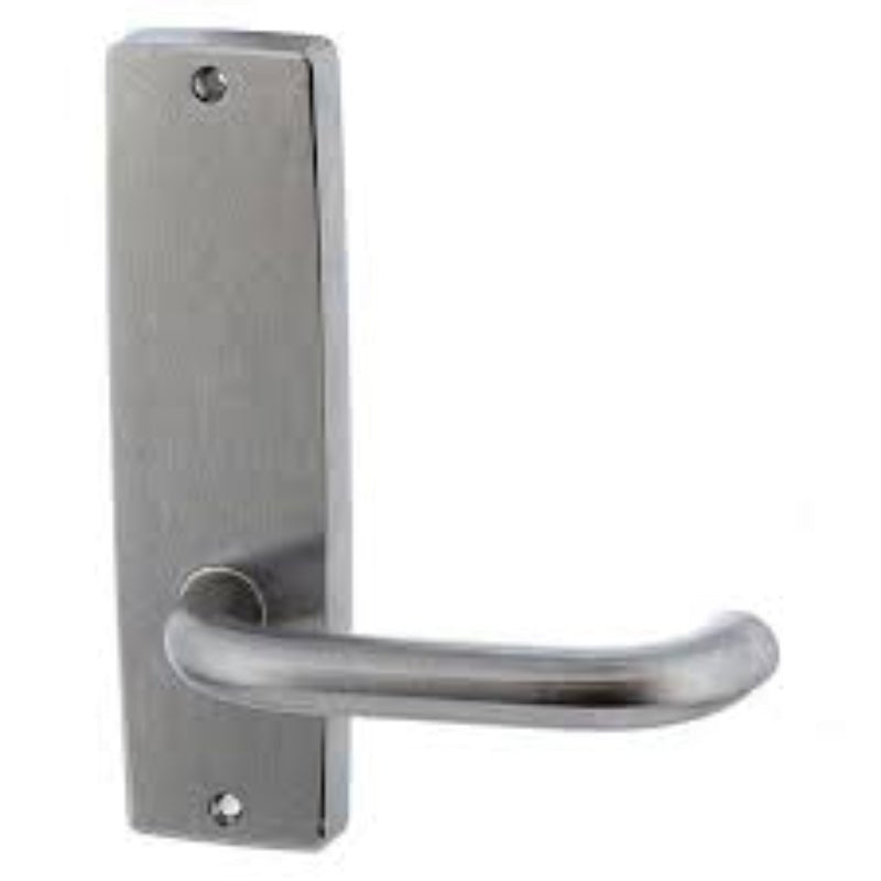 Lockwood 1905 Square End Plate With 70 45 - Degree Angled Down Lever Left Hand Satin Chrome 1905/AD70LSC - primehardware