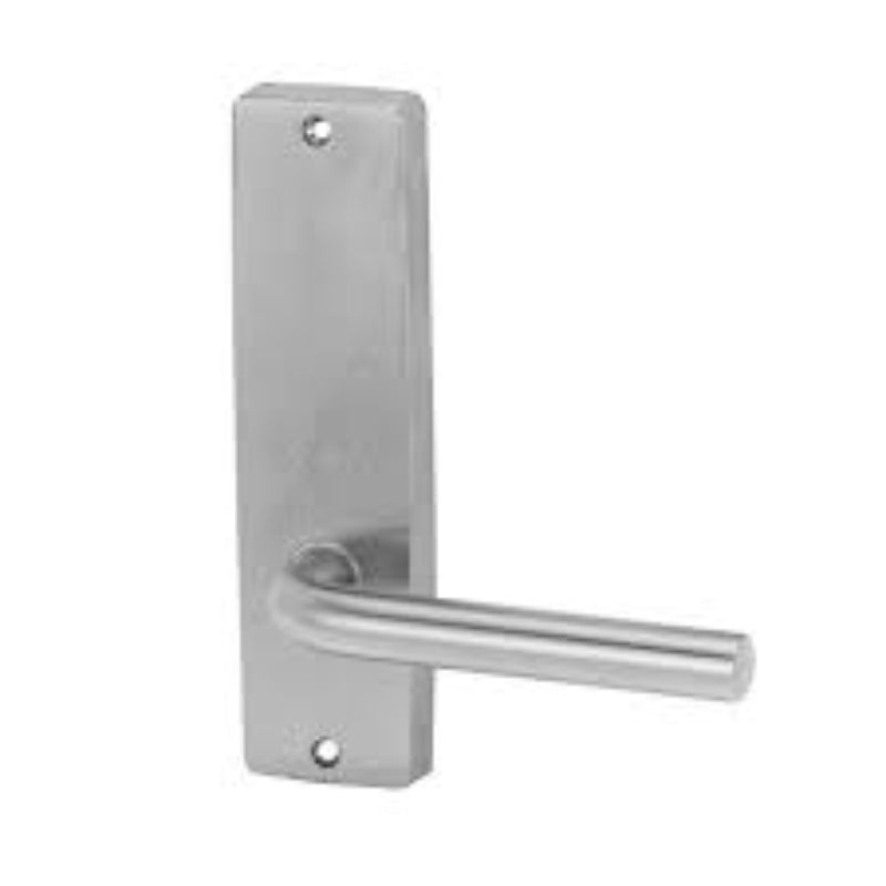 Lockwood 1905 Square End Plate With 45-Degree Angled Down 97 Lever Right Hand Satin Chrome 1905/AD97RSC