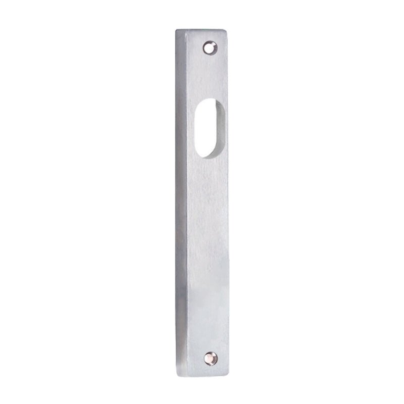 Lockwood 4700 Square End Plate With Cylinder Hole Satin Chrome 4700SC - primehardware