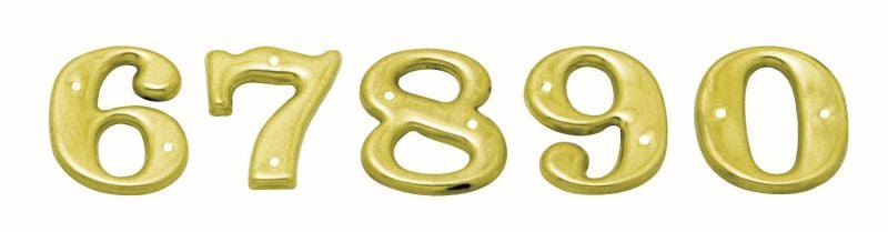 Superior Brass Numeral No. 9 Contemporary304SS PVD PB 150mm - primehardware