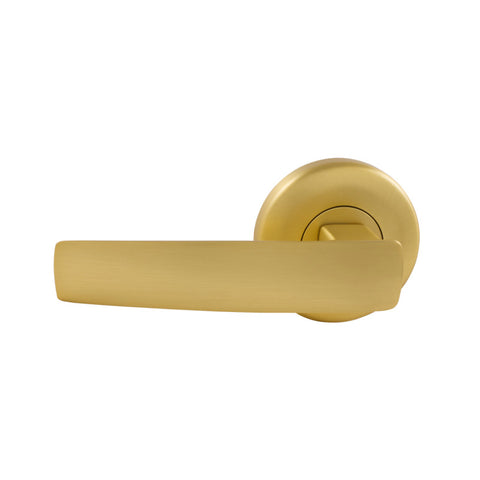 Gainsborough Neue Aurora Passage Lever Set in Satin Brass