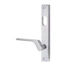 Lockwood 4701 Square End Plate With Cylinder Hole & 41 Lever Right Hand Satin Chrome 4701/41RSC - primehardware