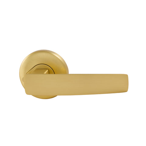 Gainsborough Neue Aurora Privacy Lever Set Satin Brass