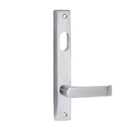 Lockwood V4701/59SC Square End Plate With Cylinder Hole & 59 Lever Satin Chrome - primehardware
