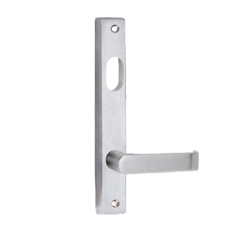 Lockwood V4701/59SC Square End Plate With Cylinder Hole & 59 Lever Satin Chrome - primehardware