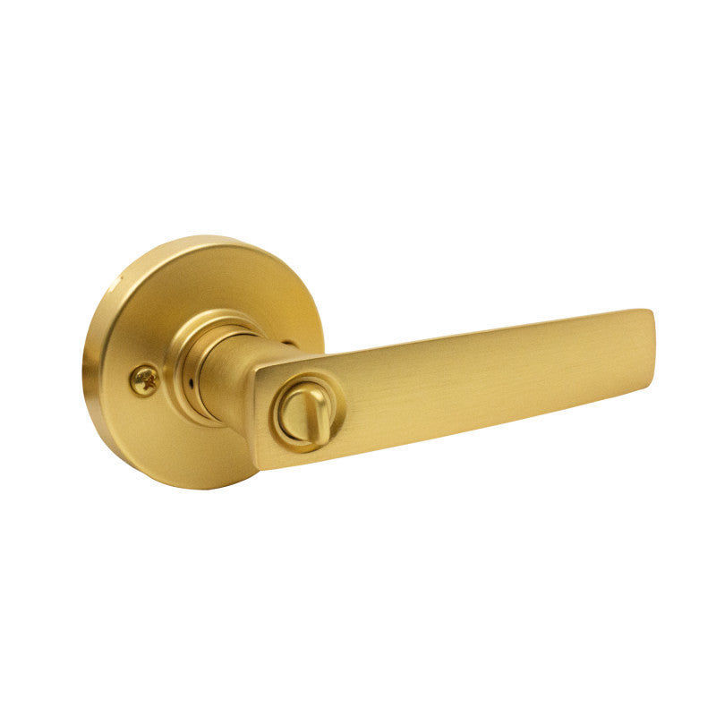 Gainsborough Neue Aurora Entrance Key-in-Lever Set Satin Brass