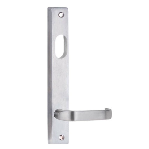 Lockwood 4701 Square End Plate With Cylinder Hole & 74 Lever Chrome Plate 4701/74CP - primehardware