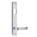 Lockwood 4701 Square End Plate With Cylinder Hole & 74 Lever Chrome Plate 4701/74CP - primehardware