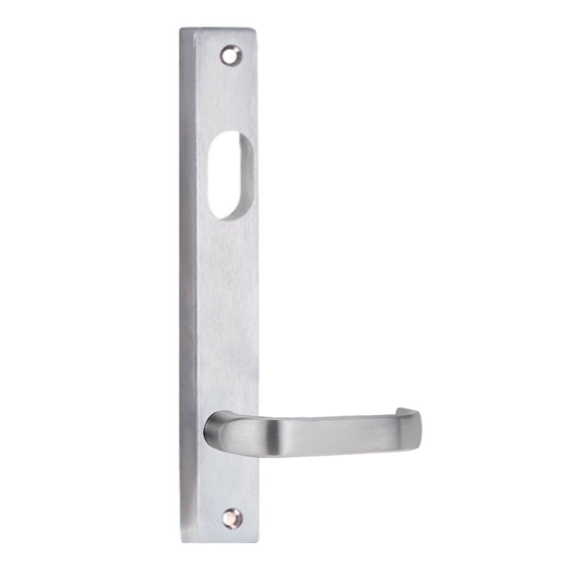 Lockwood 4701 Square End Plate With Cylinder Hole & 74 Lever Chrome Plate 4701/74CP - primehardware