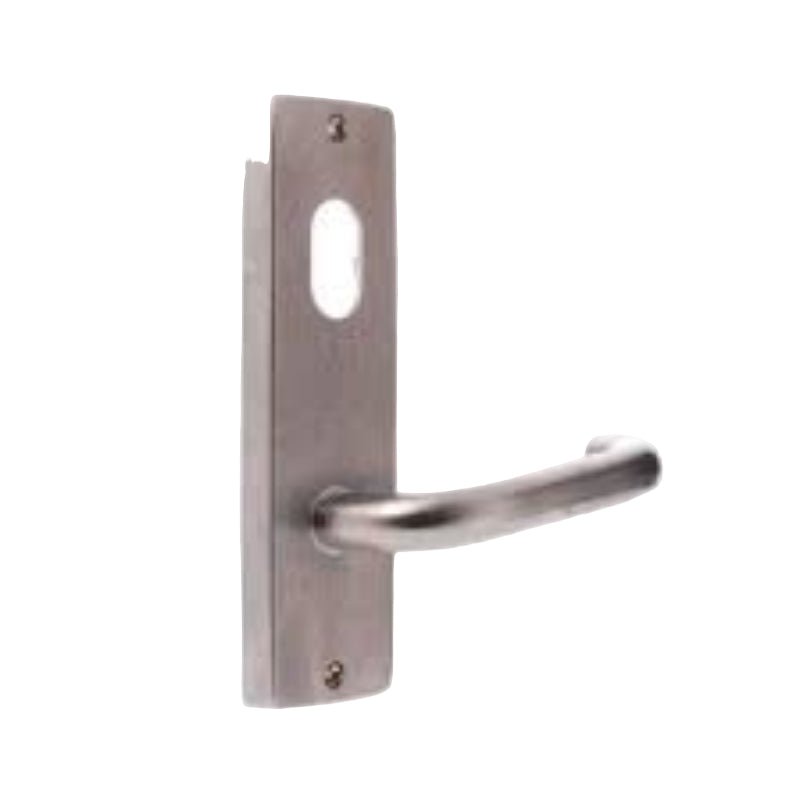Lockwood 1908 Square End Plate With Cylinder & Fixed 70 Lever Satin Brass 1908/70SB - primehardware