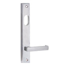 Lockwood 4701 Square End Plate With Cylinder Hole & 76 Lever Satin Chrome 4701/76SC - primehardware