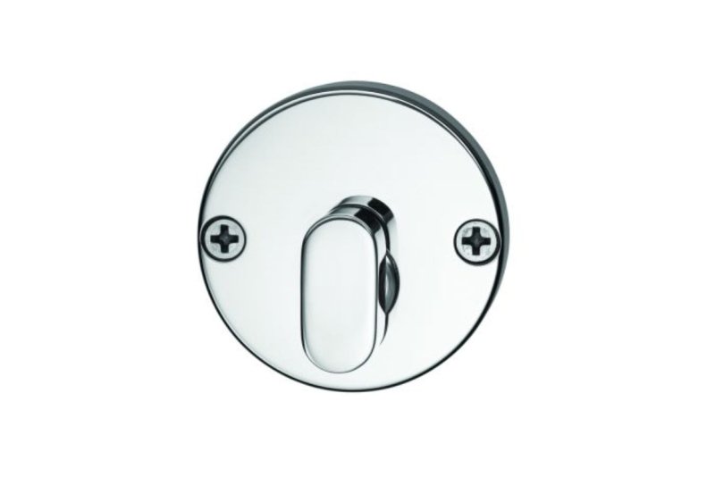 Lockwood 1370 Series Turn Escutcheon - Surface Fix Chrome Plate 1377/INCP - primehardware