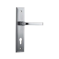 IVER ANNECY DOOR LEVER HANDLE ON STEPPED BACKPLATE - CUSTOMISE TO YOUR NEEDS