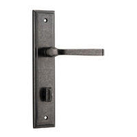IVER ANNECY DOOR LEVER HANDLE ON STEPPED BACKPLATE - CUSTOMISE TO YOUR NEEDS