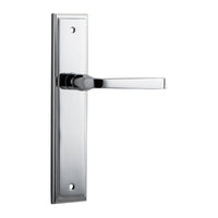 IVER ANNECY DOOR LEVER HANDLE ON STEPPED BACKPLATE - CUSTOMISE TO YOUR NEEDS