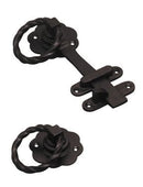 Superior Brass Gate Latch Iron Black 38mm - primehardware