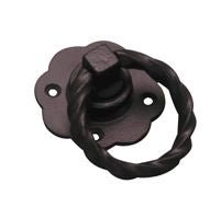 Superior Brass Gate Ring Iron Black 38mm - primehardware