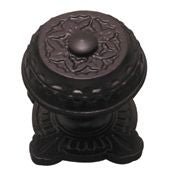 Superior Brass Centre Door Knob Sq. Iron Black 86mm - primehardware