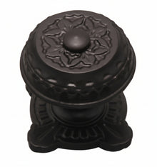 Superior Brass Centre Door Knob Sq. Iron Black Matt Black 86mm