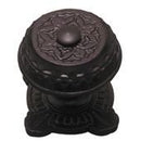 Superior Brass Centre Door Knob Sq. Iron Black 86mm - primehardware