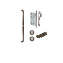 IVER Sarlat Door Pull Handle | 600mm Entrance Kit (Key/Thumb) - Signature Brass