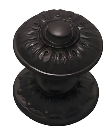 Superior Brass Centre Door Knob Rnd. Black 86mm 2005 - primehardware
