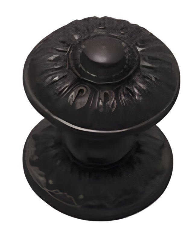 Superior Brass Centre Door Knob Rnd. Black 86mm  2005