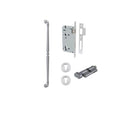 IVER Sarlat Door Pull Handle | 600mm Entrance Kit (Key/Thumb) - Brushed Chrome