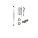 IVER Sarlat Door Pull Handle | 600mm Entrance Kit (Key/Thumb) - Distressed Nickel